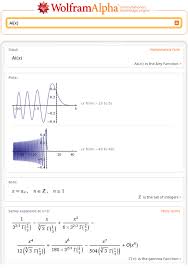 special functions in wolfram alpha