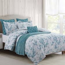 Printed Comforter Set With Throw Queen