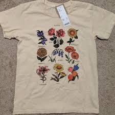 Urban Outfitters Future State Flower Chart Tee Nwt Nwt
