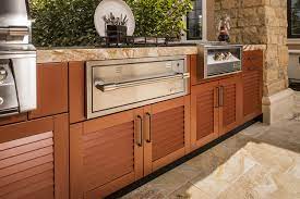 stainless steel outdoor kitchen door style