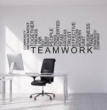 Teamwork Words Wall Decal Art Sticker