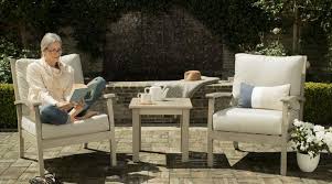 Faux Wood Outdoor Patio Furniture