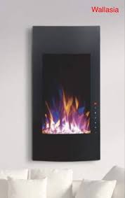 long wall mounted electric fireplace