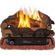 Natural Gas Fireplace Logs Set