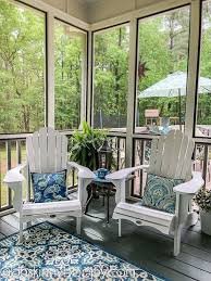 screened porch decorating porch makeover