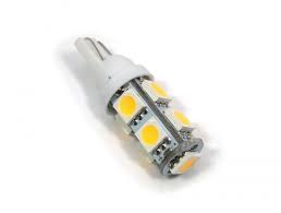 T10 T5 Wedge Led Replacement Bulb For Malibu Landscape Lights 12v Ac Dc 9 Smd 50 Lumen White 6000k