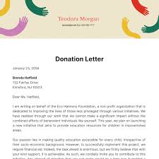 free donation letter templates