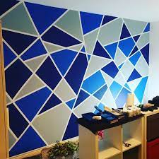 geometric wall paint tape wall