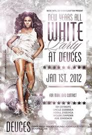 New Year White Party Flyer By Deitydesignz Party Flyer