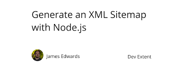 generate an xml sitemap with node js