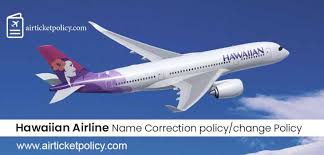hawaiian airlines name correction