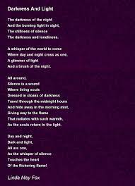 darkness and light poem by linda may fox