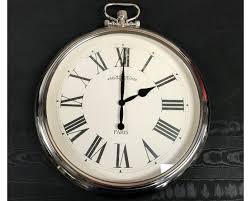 Large Round Pocket Watch Wall Clock