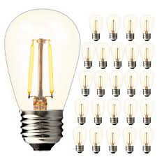Details About Brimax 25pack S14 Led Outdoor Edison Light Bulbs For Patio String Light