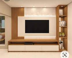 Black Wooden Tv Unit For Home Living Room