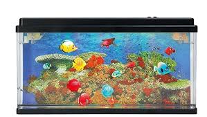 Amazon.com : Lightahead Artificial Aquarium, Swimming Fish & Sea Turtles  Tank with Bubbles and Multi Colored LED Big Size (Fish & Sea Turtles) : Pet  Supplies gambar png