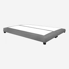 2x90x200cm grey fabric slatted bed base