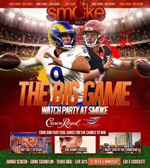 the big game watch party at smoke in