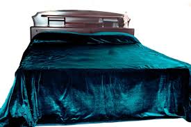 teal velvet bedcover bed linen in luxe