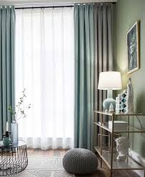 what curtains go well with green walls