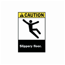 brady caution slippery floor with