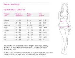 Squeem Natural Waistline Size Chart Fitness Tips Fitness