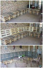 diy patio pallet furniture set