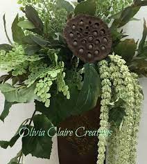 Wall Sconce With Greenery Rustic Wall