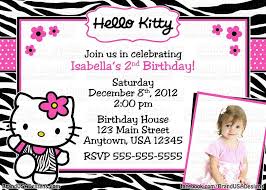 30 Hello Kitty Birthday Invitation Simple Template Design