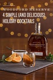 This bourbon thyme cocktail recipe is my new favorite. Four Delicious And Simple Holiday Cocktails Woodford Reserve Cocktail Recipes Easy Easy Holiday Cocktails Bourbon Drinks