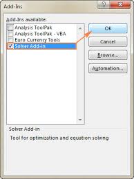 Excel Solver Tutorial With Step By Step