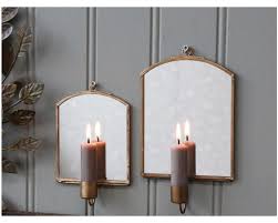 Wall Candlestick With Mirror