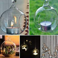 Glass Globe Ball Hanging Fillable