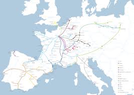 European Train Network Map Oui Sncf