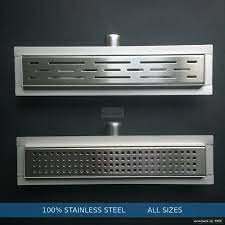 stainless steel linear floor shower