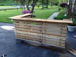 recycled pallet patio bar plans