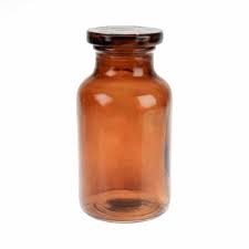 Antique Apothecary Jar Amber