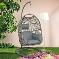 outdoor egg chair with stand