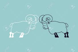 These two animals are two of the most popular pets today. Sheep To Butt Confrontation Beast Competition Of Male Ram Royalty Free Cliparts Vectors And Stock Illustration Image 81761932