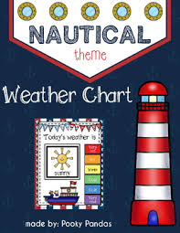 Nautical Theme Weather Chart Classroom Decor