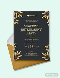 And if at this time you are looking for information and ideas regarding the download retirement announcement letter to. Free 25 Retirement Party Invitation Designs Examples In Publisher Word Photoshop Illustrator Indesign Pages Examples