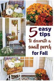 how to decorate a small porch for fall