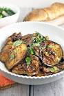 aubergines in a spicy honey sauce