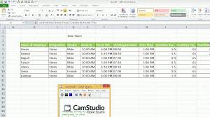 How To Maintain Overtime In Excel In Hindi