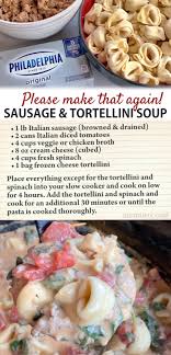 creamy tortellini sausage soup