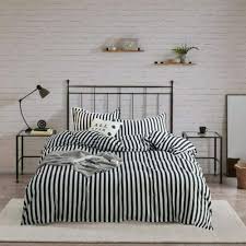 Wellboo Striped Comforter Sets Black
