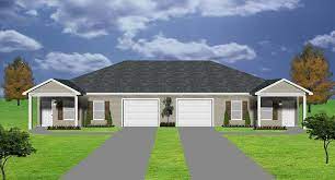 2 Bedroom Duplex Plan Garage Per Unit