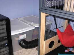 diy ferret cage remote litter box