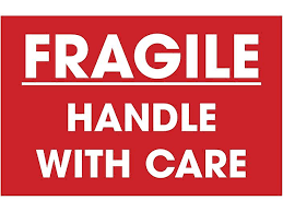 Fragile package icons set, handle with care logistics and delivery shipping labels. Fragile Handle With Care Label 3 X 5 S 3514 Care Label Handle Labels