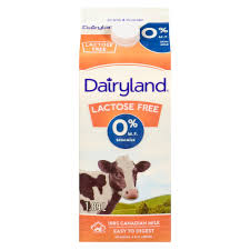 dairyland lactose free skim milk 0